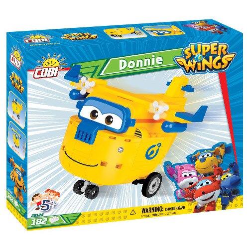 Set de constructie Cobi, Super Wings, DONNIE (182pcs)