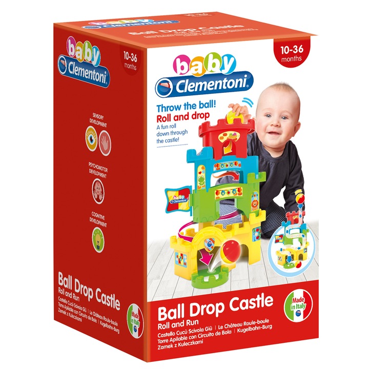 Бебешка играчка Baby Clementoni - Кула за подреждане с топки