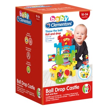 Jucarie bebelusi Baby Clementoni - Turn de stivuit cu bile Jucarie bebelusi Baby Clementoni - Turn de stivuit cu bile