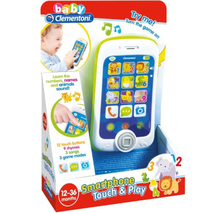 Интерактивна играчка Baby Clementoni - Smartphone Touch & Play