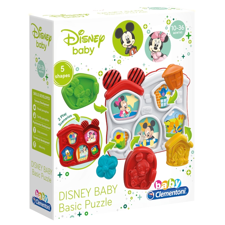 Clementoni Baby Interaktív játék - Puzzle Disney, 5 db