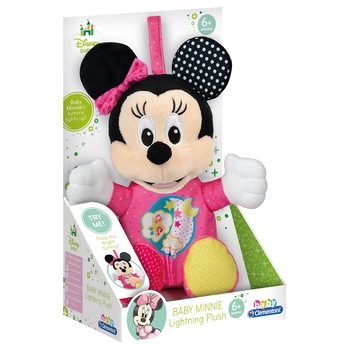 Jucarie de plus Baby Clementoni - Disney Minnie Mouse, cu lumini si sunete