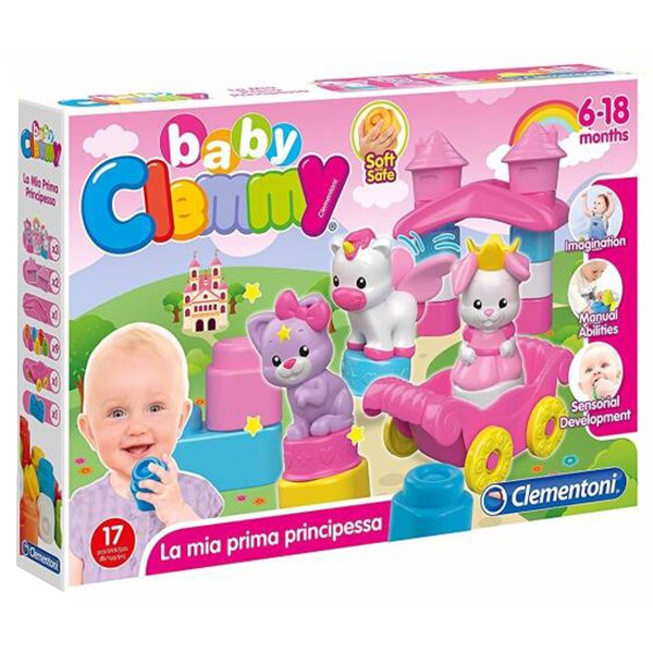 Set cuburi Baby Clemmy - Printesa, 17 piese