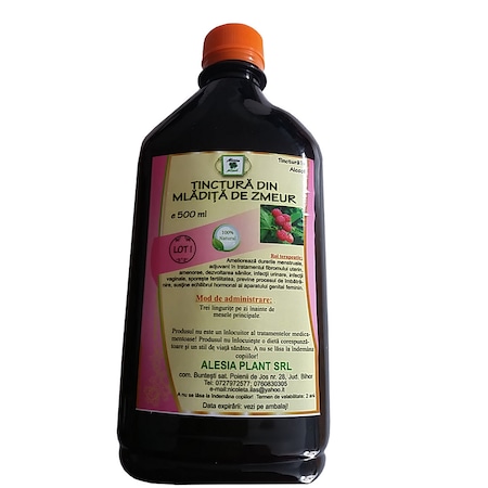 Tinctura Din Mladita De Zmeur Alesia Plant 500 Ml Emag Ro