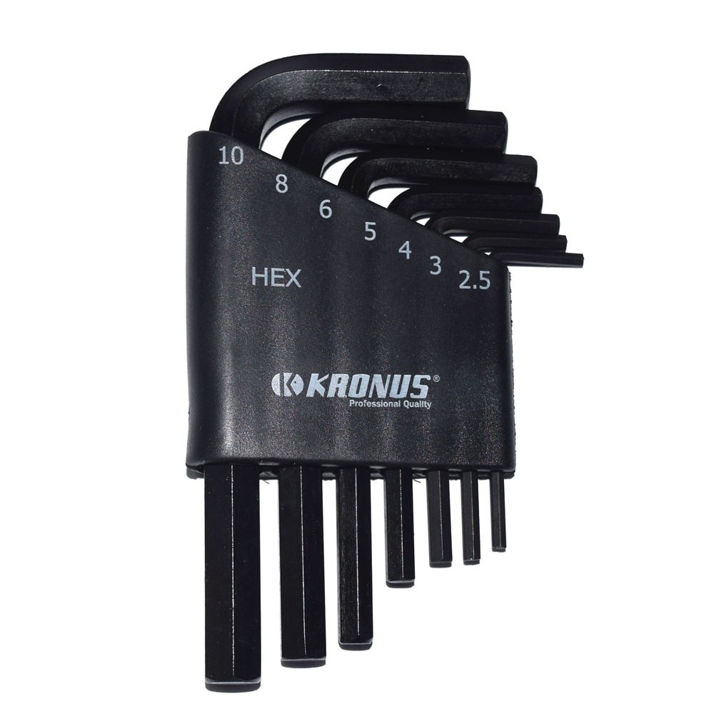 Set 7 bucati chei imbus EVO, cu locas hexagonal, Kronus, 2.5 - 10 mm