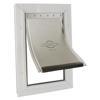 Clapeta de acces pentru animale pana la 100 kg PetSafe, Aluminiu, 41.7 x 6 x 69.2 cm, Alb Clapeta de acces pentru animale pana la 100 kg PetSafe, Aluminiu, 41.7 x 6 x 69.2 cm, Alb