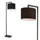 Lampadar Düsseldorf, lux.pro, 1 x E27, max. 60W, 161 cm, metal/tesatura, negru