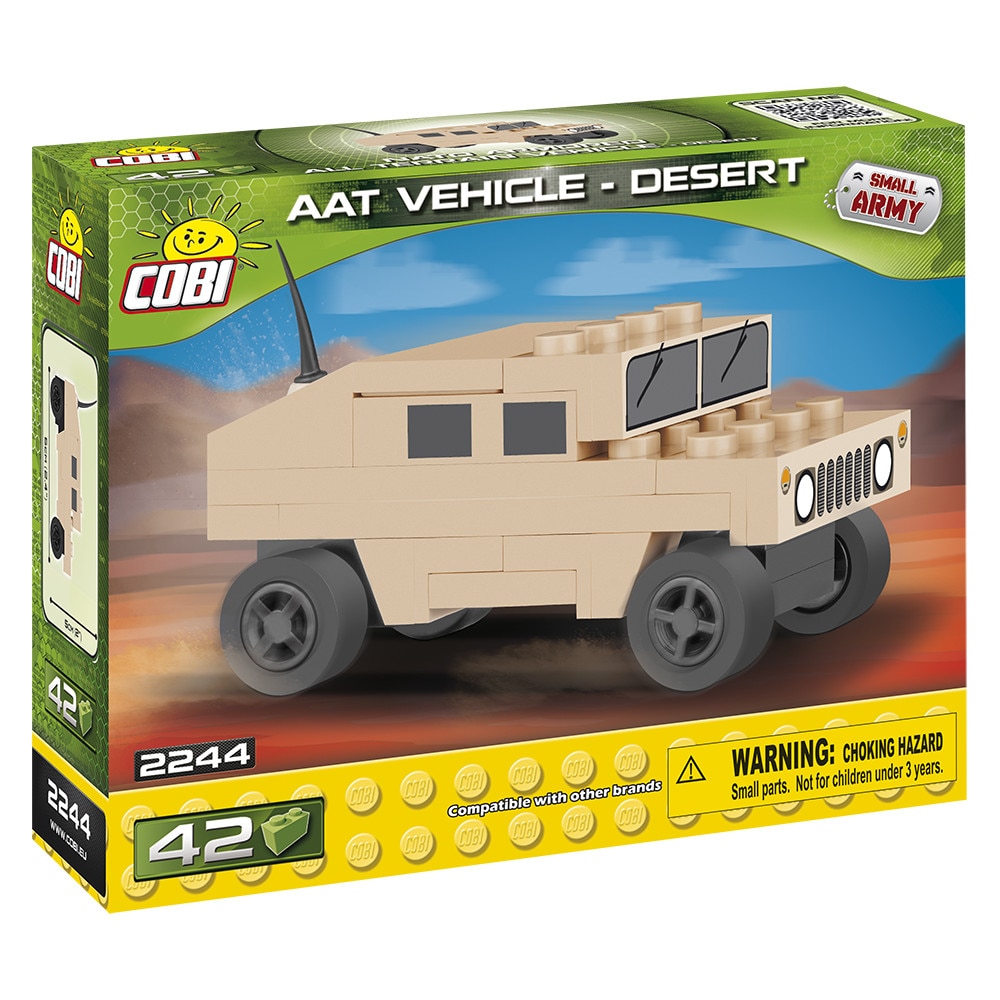 Set de construit Cobi, Nano Tanc, AAT VEHICLE DESERT