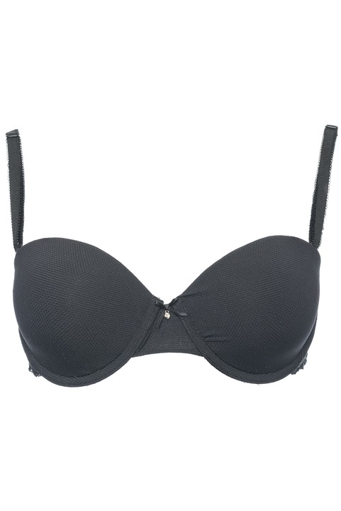 Sutien Balconette, Passion, cu spuma de memorie, model de lux, Negru