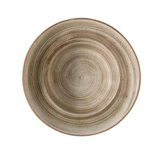 Farfurie GOURMET din portelan AURA TERRAIN 27cm adanca ATR GRM 27CK