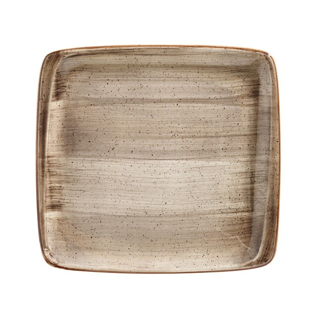 Farfurie patrata din portelan AURA TERRAIN 32x30cm ATR MOV 41KR