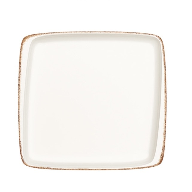 Farfurie patrata portelan BONNA colectia RETRO 27x25cm