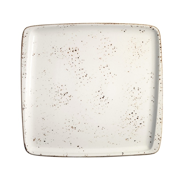 Farfurie patrata din portelan GRAIN 32x30cm GRA MOV 41KR