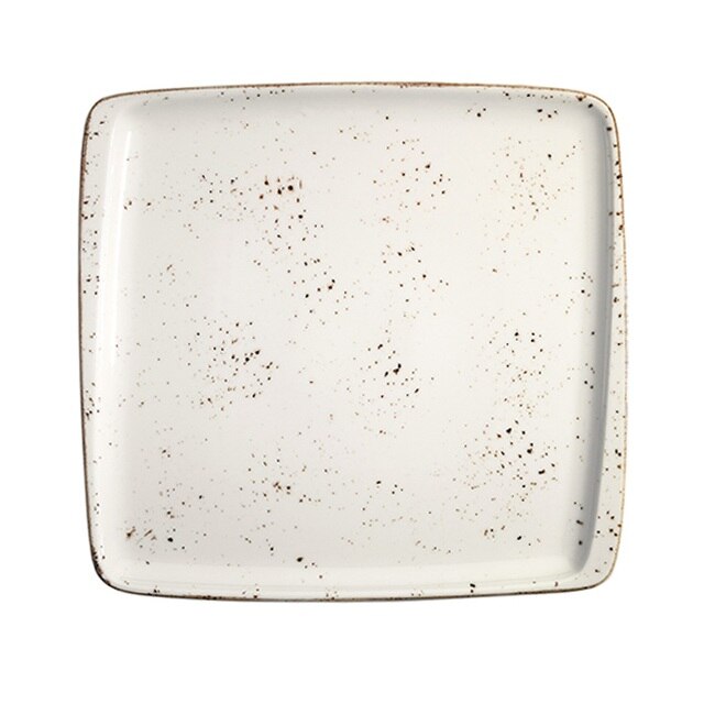 Farfurie patrata din portelan GRAIN 27x25cm GRA MOV 34KR