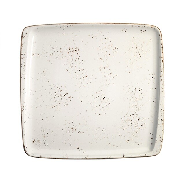 Farfurie patrata din portelan GRAIN 15x14cm GRA MOV 19KR