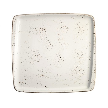 Farfurie patrata din portelan GRAIN 15x14cm GRA MOV 19KR Farfurie patrata din portelan GRAIN 15x14cm GRA MOV 19KR