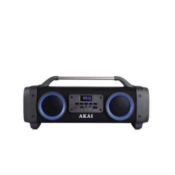 Boxa Portabila, 4 Difuzoare, Putere 30W, Display, Karaoke, AUX 3.5mm, Bluetooth 5.0, USB, Maner de transport, Radio FM, Baterie 3600 mAh, Negru Boxa Portabila, 4 Difuzoare, Putere 30W, Display, Karaoke, AUX 3.5mm, Bluetooth 5.0, USB, Maner de transport, Radio FM, Baterie 3600 mAh, Negru