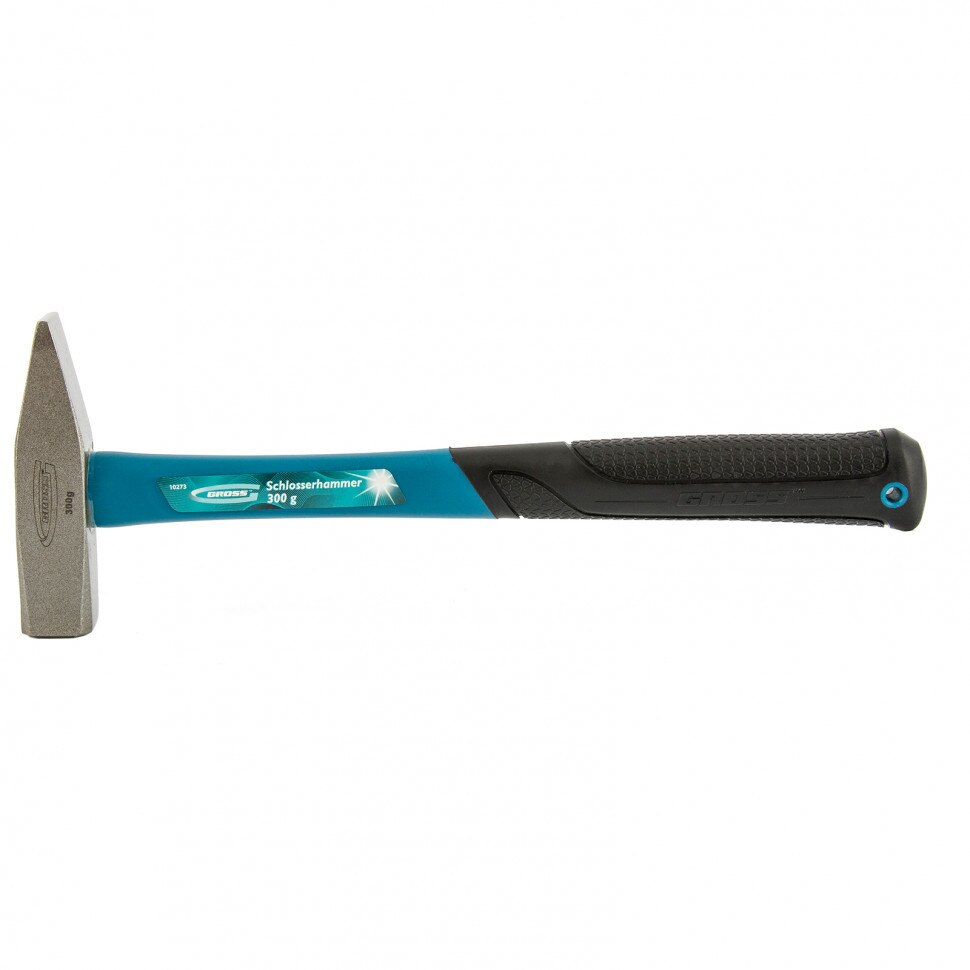 Ciocan 300 g, frunte patrata, maner fibra de sticla cauciucat, GROSS