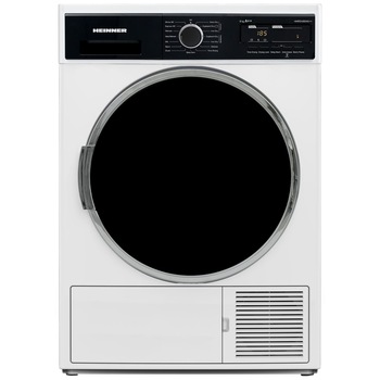 Uscator de rufe Heinner HHPD-V904A++, Pompa de caldura, 9 kg, 15 programe, Clasa A++, Display LED, Lumina cuva, Alb Uscator de rufe Heinner HHPD-V904A++, Pompa de caldura, 9 kg, 15 programe, Clasa A++, Display LED, Lumina cuva, Alb
