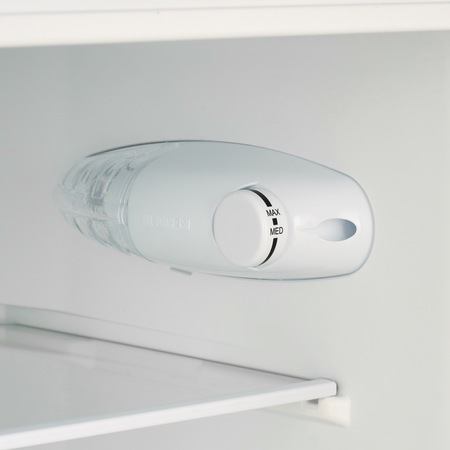 Frigider cu doua usi Heinner HF-M207SA+, 204 l, Clasa A+, Iluminare LED, Control mecanic, H 144 cm, Argintiu