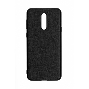 Husa OnePlus 7, Fabric, culoare negru Husa OnePlus 7, Fabric, culoare negru