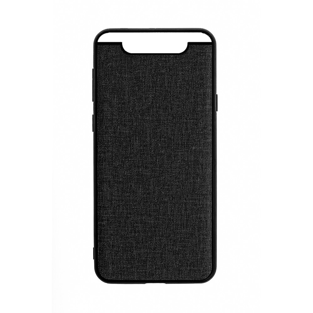 Husa Samsung A80/A90, Fabric, culoare negru