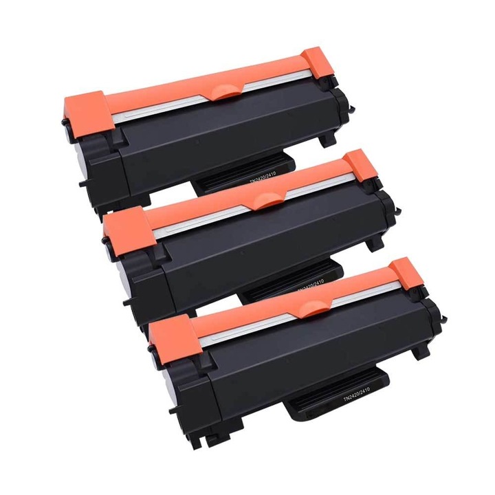 Set 3 Cartuse Toner TN2421 XXL, 18.000 pag, compatibil BROTER DCP-L2512D, DCP-L2532DW, DCP-L2552DN, HL-L2312D, HL-L2352DW, HL-L2372DN, MFC-L2712DN, MFC-L, About Print2712DW, MFC-L2732DW, MFC-L2752DW