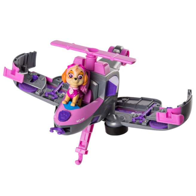 Figurina Paw Patrol cu elicopter, Patrula de catelusi, Roz/ Gri - eMAG.ro