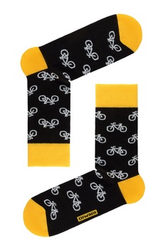 Sosete haioase cu model bicicleta, DiWaRi Happy 057 Sosete haioase cu model bicicleta, DiWaRi Happy 057