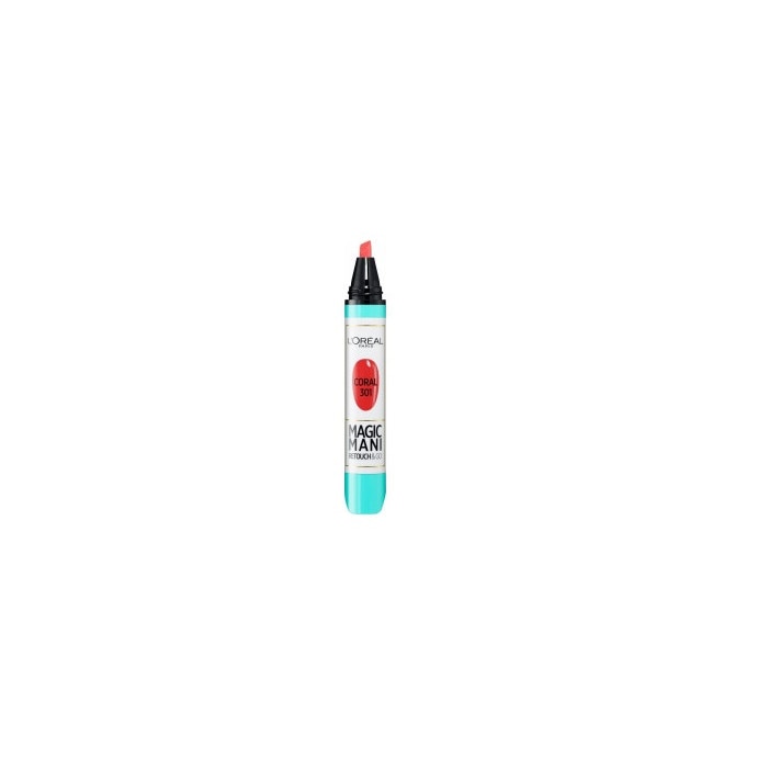 Corector pentru lacul de unghii, L'OREAL PARIS, Magic Mani Retouch&Go, Coral 301