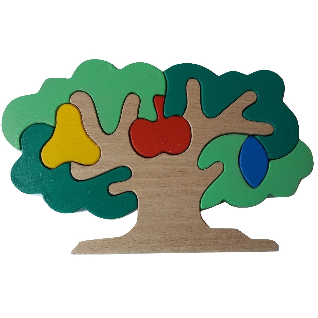 Puzzle pom fructifer din lemn masiv