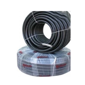 Tub Furtun metalic izolat din PVC Mutlusan fara fire, Ø18-22.4mm, negru, 50m Tub Furtun metalic izolat din PVC Mutlusan fara fire, Ø18-22.4mm, negru, 50m