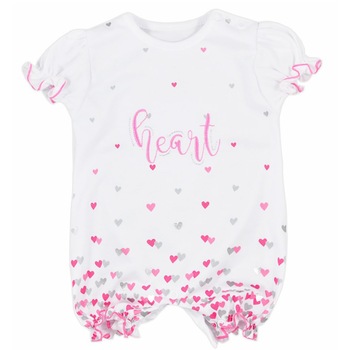 Salopeta cu maneca scurta pentru fetite Heart Koala 4031A, Multicolor, 80 Salopeta cu maneca scurta pentru fetite Heart Koala 4031A, Multicolor, 80