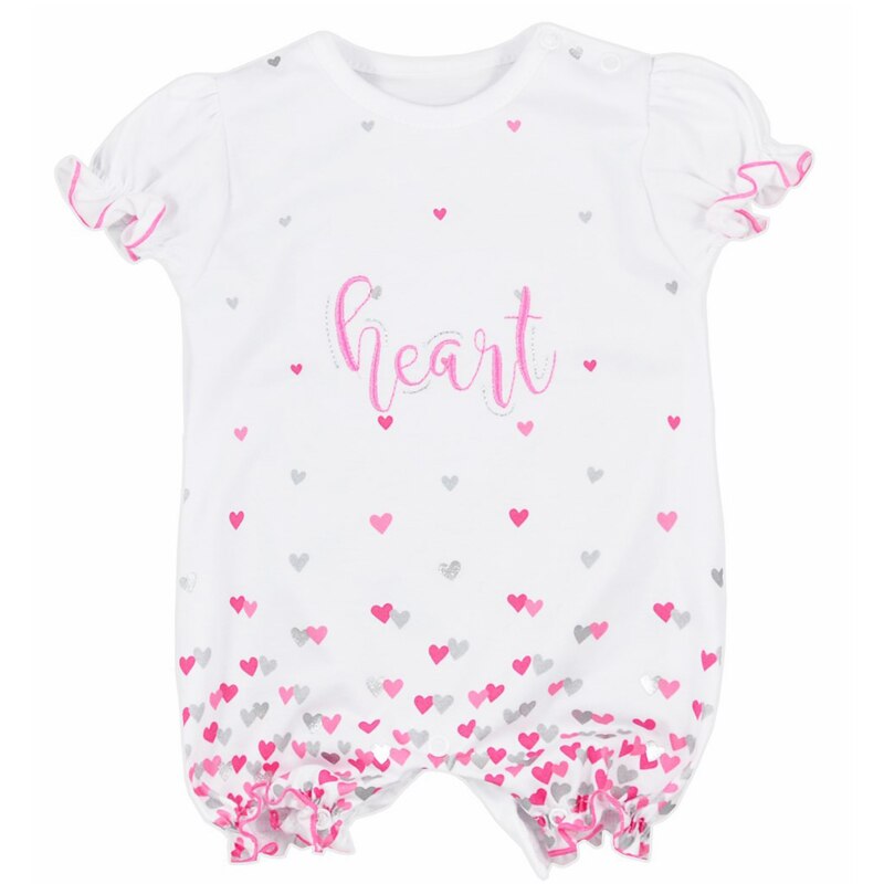 Salopeta cu maneca scurta pentru fetite Heart Koala 4031A, Multicolor, 74