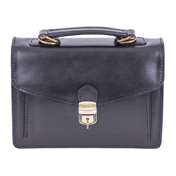 Geanta piele barbati, Toro Nero, key leather horizontal black Geanta piele barbati, Toro Nero, key leather horizontal black