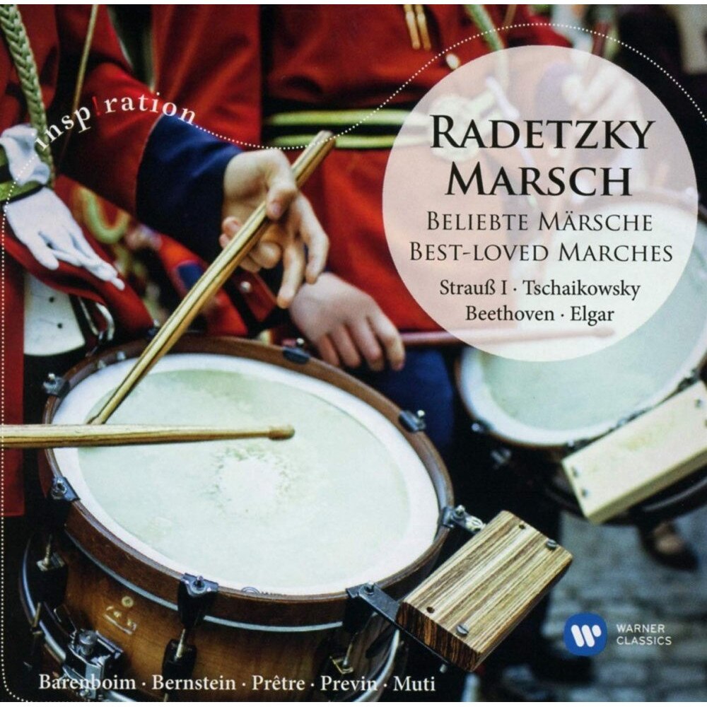 Barenboim-Bernstein-Pretre-Previn-Muti - Radetzky Marsch:Strauss-Tschaikowsky-Beethoven-Elgar (CD)