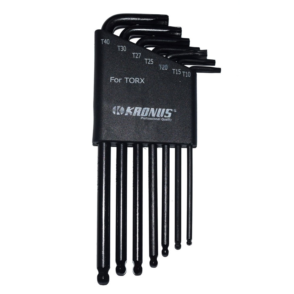 Set 7 bucati chei imbus, lungi, cu locas torx, Kronus, 10 - 40 mm