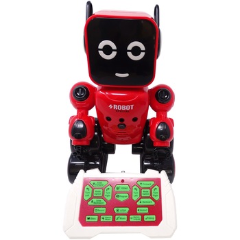 Robot SMART interactiv cu telecomanda infrarosu si Smart Voice Control, lumini led/programare inteligenta, Rosu/Negru Robot SMART interactiv cu telecomanda infrarosu si Smart Voice Control, lumini led/programare inteligenta, Rosu/Negru