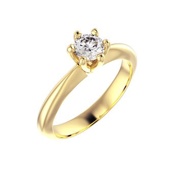 Inel de logodna, Valmand, model i1681, din Aur Galben cu Diamant incolor 0.25ct Inel de logodna, Valmand, model i1681, din Aur Galben cu Diamant incolor 0.25ct