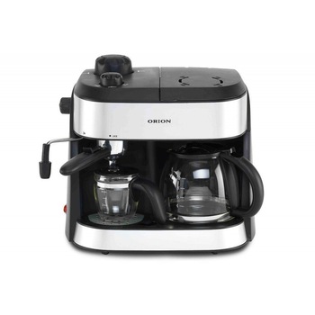 Espressor si cafetiera Orion OCCM-4616, 1800W, 1,25l, Cafea macinata, Negru/ Argintiu Espressor si cafetiera Orion OCCM-4616, 1800W, 1,25l, Cafea macinata, Negru/ Argintiu