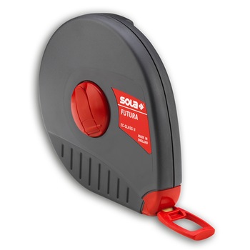 Banda de masurat (ruleta) SOLA Austria cu banda din fibra de sticla FUTURA FT30, 30m Banda de masurat (ruleta) SOLA Austria cu banda din fibra de sticla FUTURA FT30, 30m