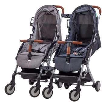 Carucior compact BEBUMI Sport 0-4 ani Gemeni, Set 2 Carucioare + Conector, Multicolor Carucior compact BEBUMI Sport 0-4 ani Gemeni, Set 2 Carucioare + Conector, Multicolor