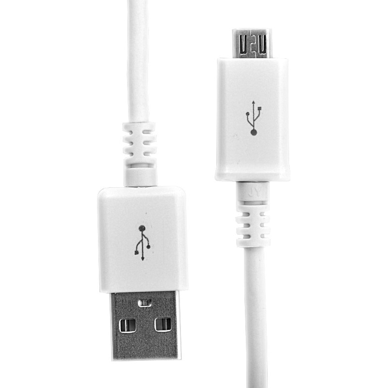 Cablu de date Procell, MicroUSB, Alb