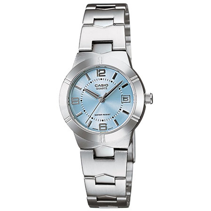 Ceas de dama Casio LTP Collection LTP-1241D-2ADwqf, Albastru, Argintiu