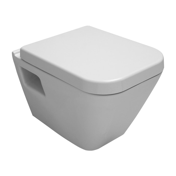 Конзoлна WC-чиния Serel DIAGONAL DG10 Soft Close, с вградено биде