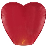 Lampion Zburator Biodegradabil Inima 2D