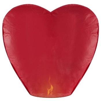 Lampion Zburator Biodegradabil Inima Lampion Zburator Biodegradabil Inima