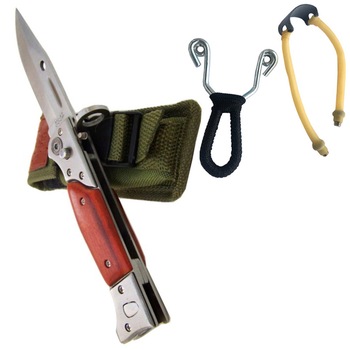 Pachet cutit briceag inscriptionat AK-47 CCCP 27 cm, husa camuflaj din material textil + prastie metalica de buzunar cu cauciuc natural, latex, rezistent Pachet cutit briceag inscriptionat AK-47 CCCP 27 cm, husa camuflaj din material textil + prastie metalica de buzunar cu cauciuc natural, latex, rezistent