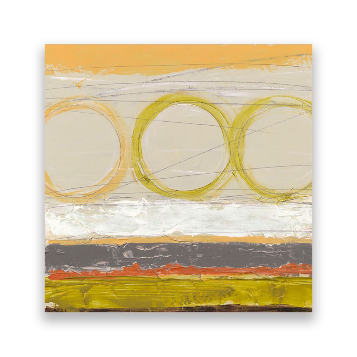 Tablou Canvas - Abstract, Linii, Cerc, 100 x 100 cm