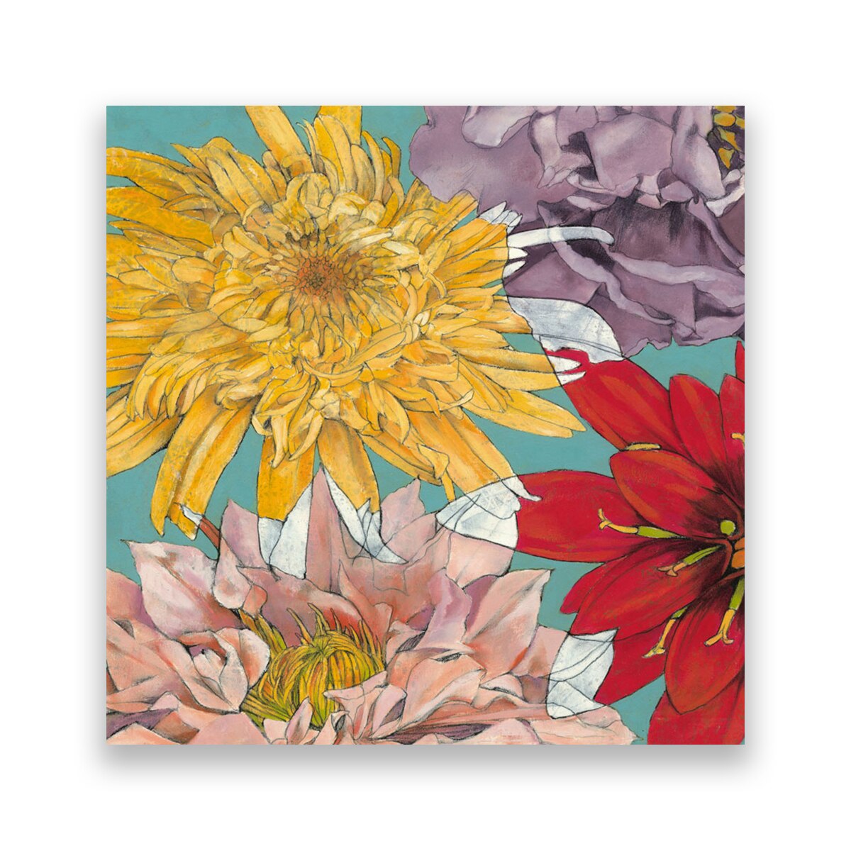 Tablou Canvas - Flori, Crizantem, 80 x 80 cm